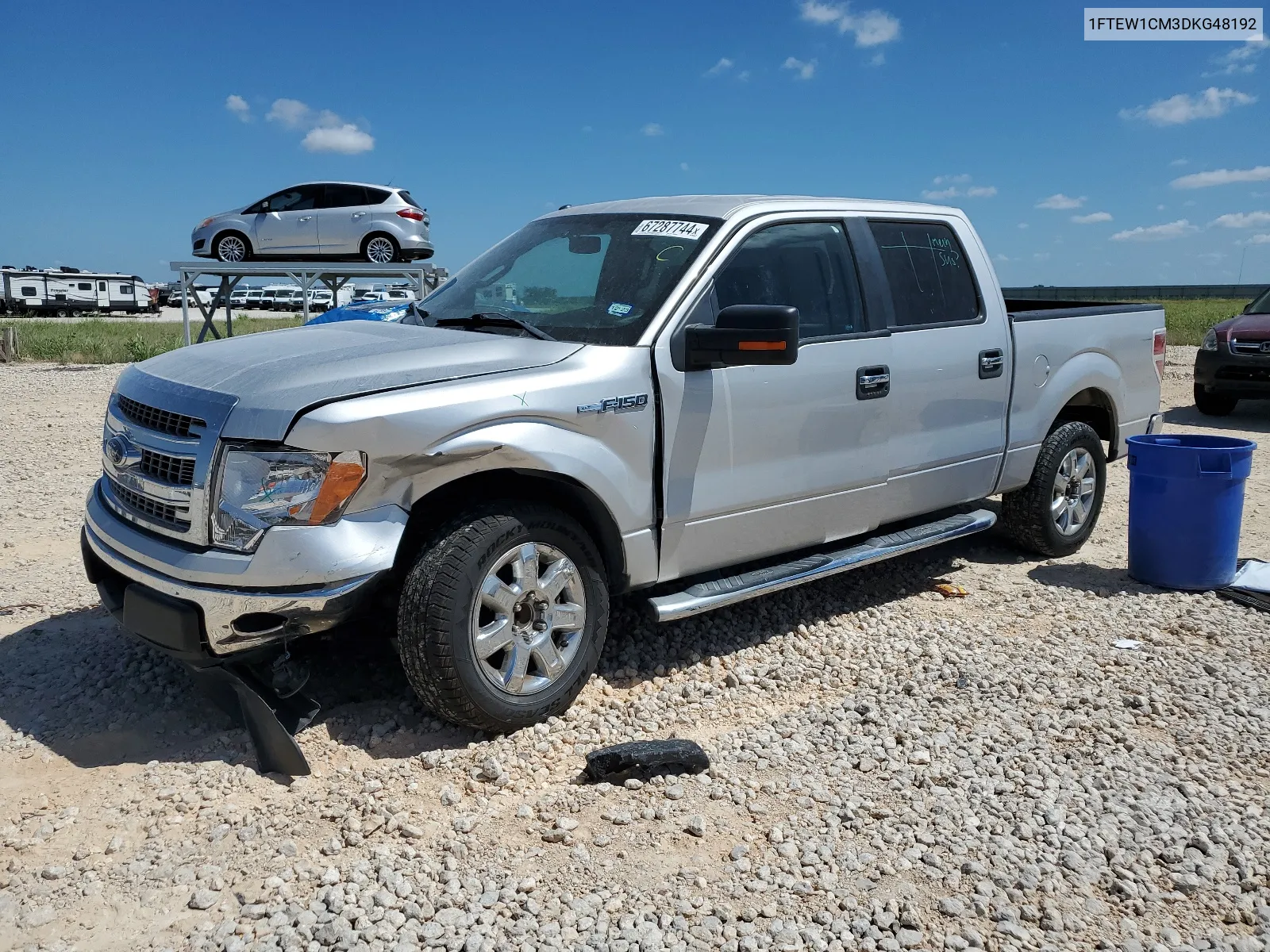 2013 Ford F150 Supercrew VIN: 1FTEW1CM3DKG48192 Lot: 67287744