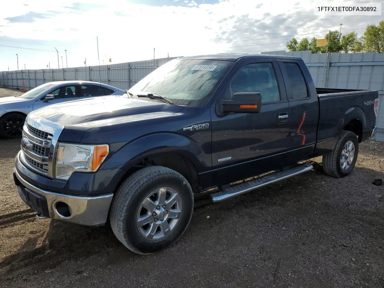 2013 Ford F150 Super Cab VIN: 1FTFX1ET0DFA30892 Lot: 67514234