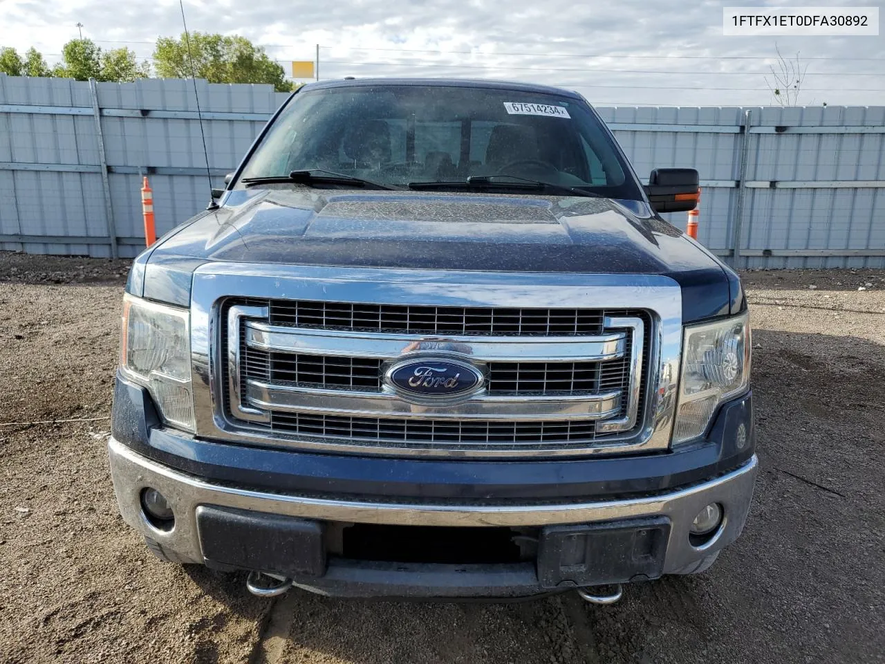 2013 Ford F150 Super Cab VIN: 1FTFX1ET0DFA30892 Lot: 67514234