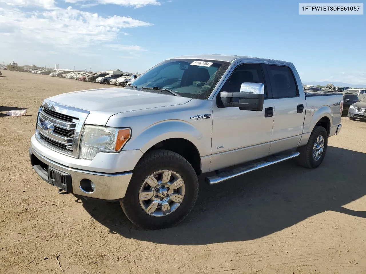 2013 Ford F150 Supercrew VIN: 1FTFW1ET3DFB61057 Lot: 67567454