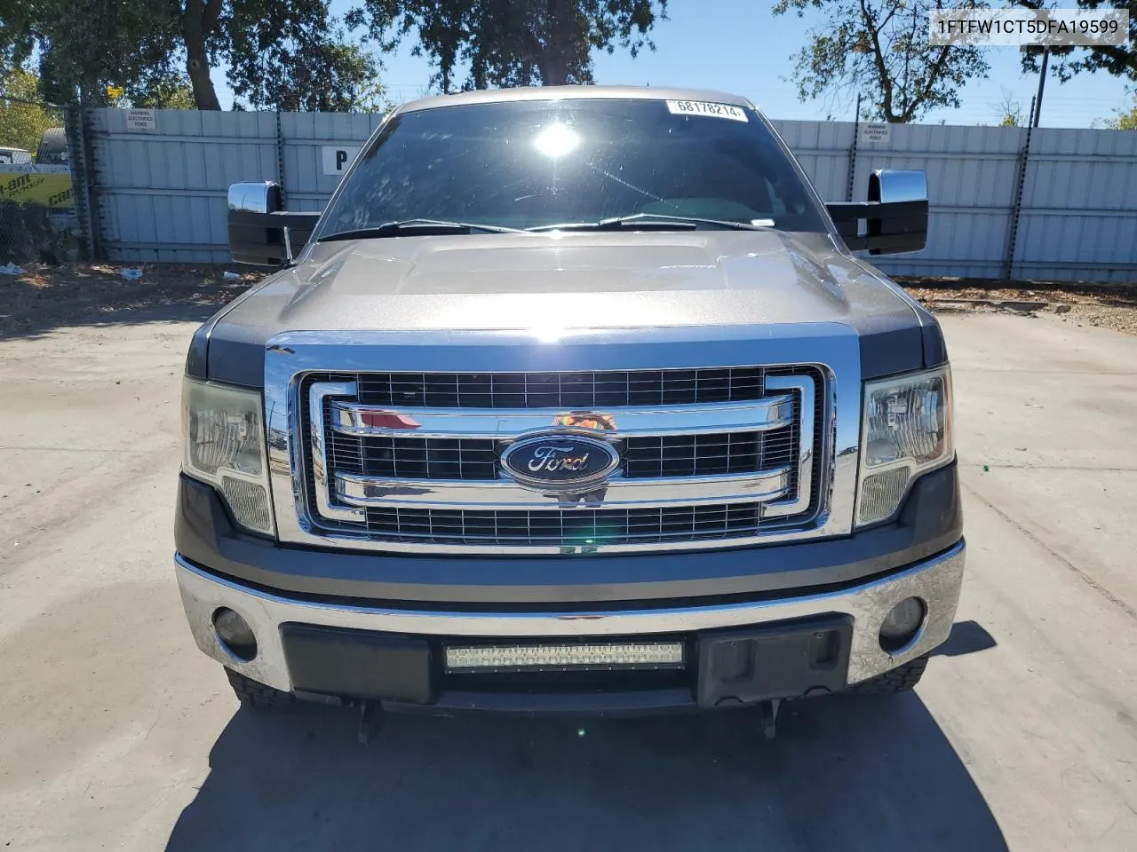 2013 Ford F150 Supercrew VIN: 1FTFW1CT5DFA19599 Lot: 68178214