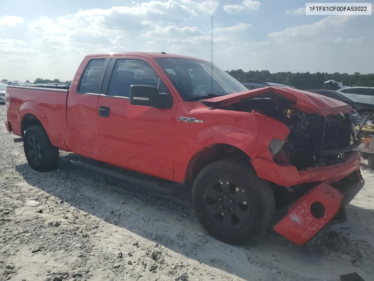 2013 Ford F150 Super Cab VIN: 1FTFX1CF0DFA53022 Lot: 68672004