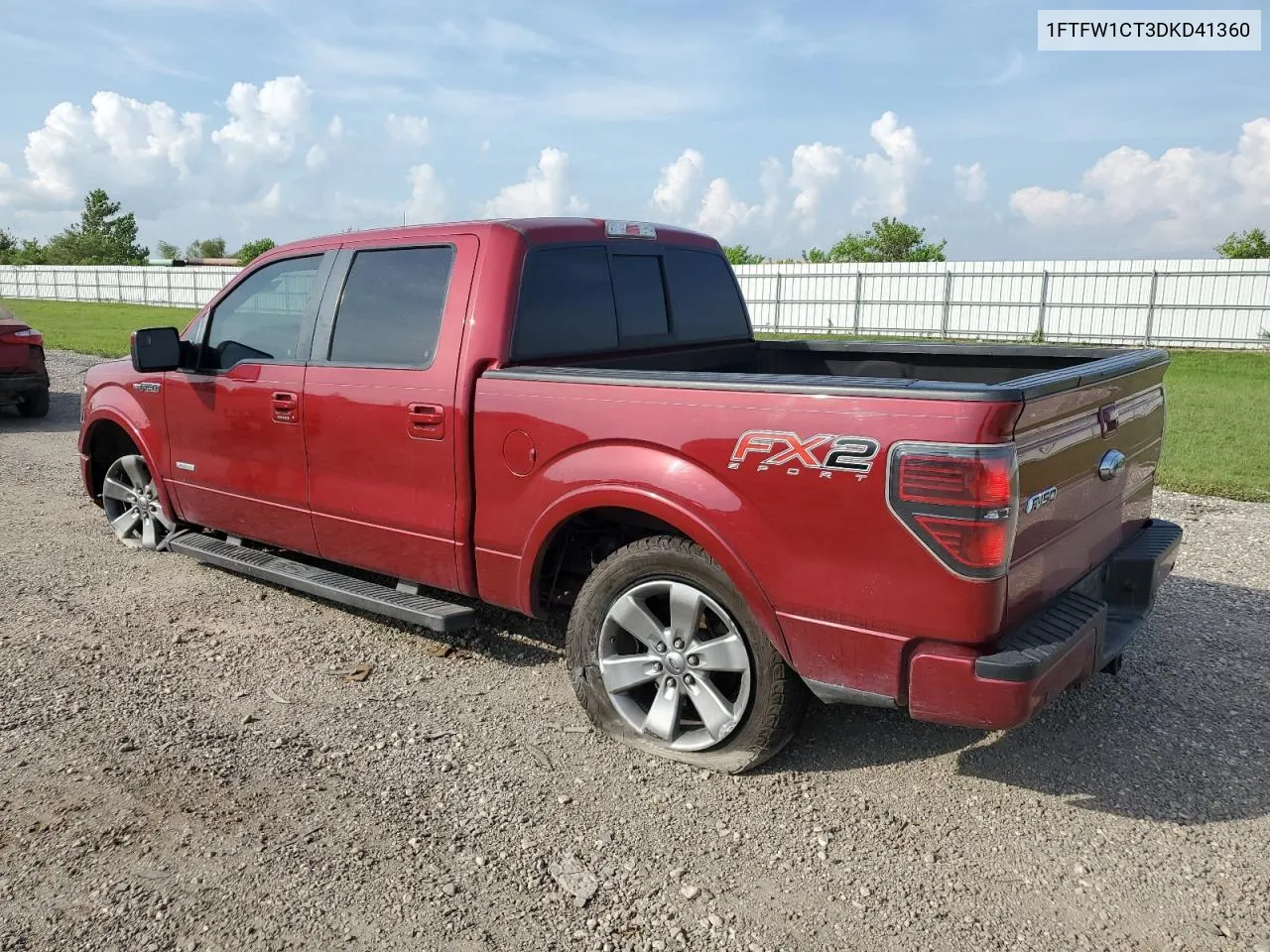 2013 Ford F150 Supercrew VIN: 1FTFW1CT3DKD41360 Lot: 68824334