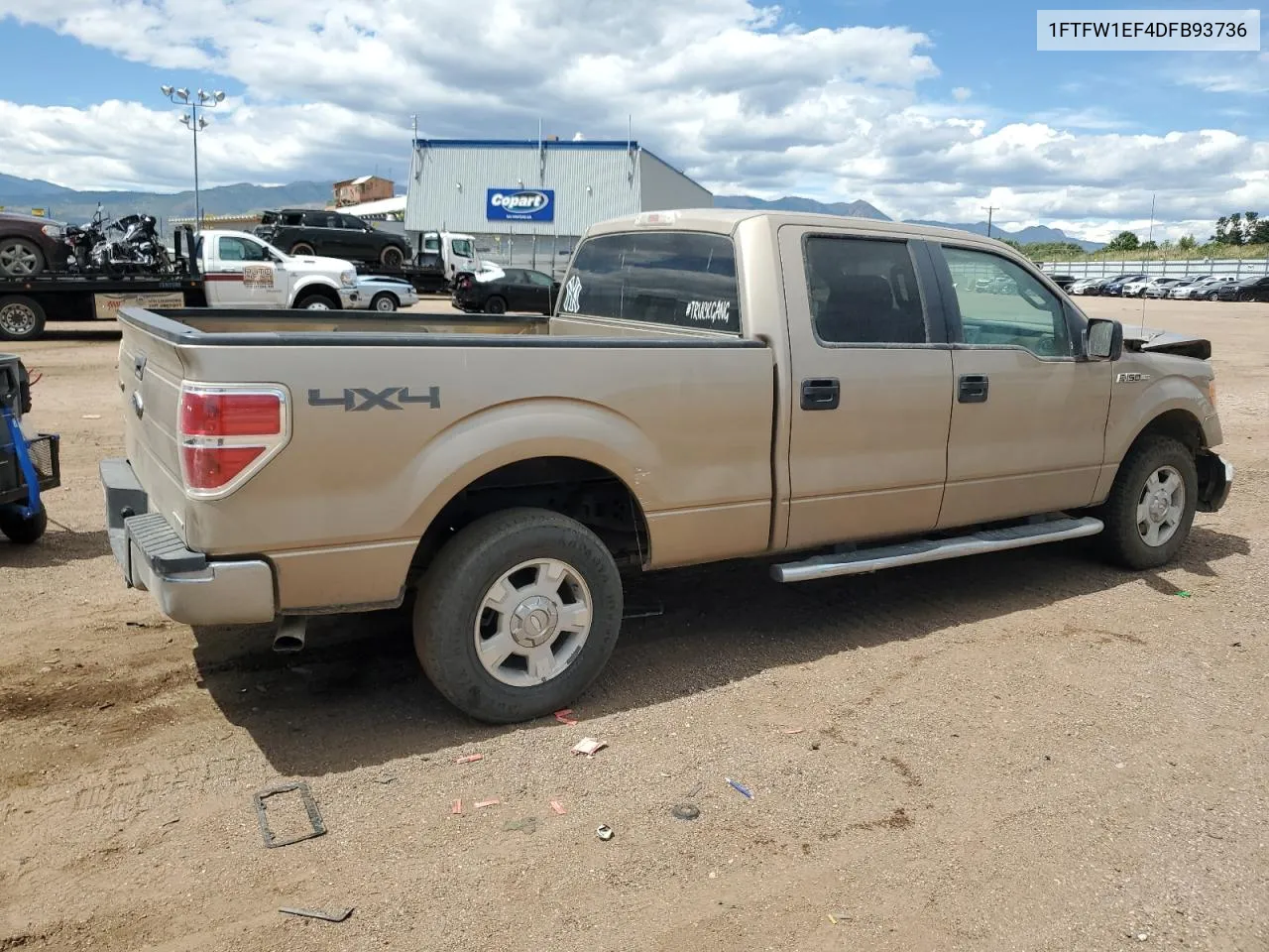 2013 Ford F150 Supercrew VIN: 1FTFW1EF4DFB93736 Lot: 68878454