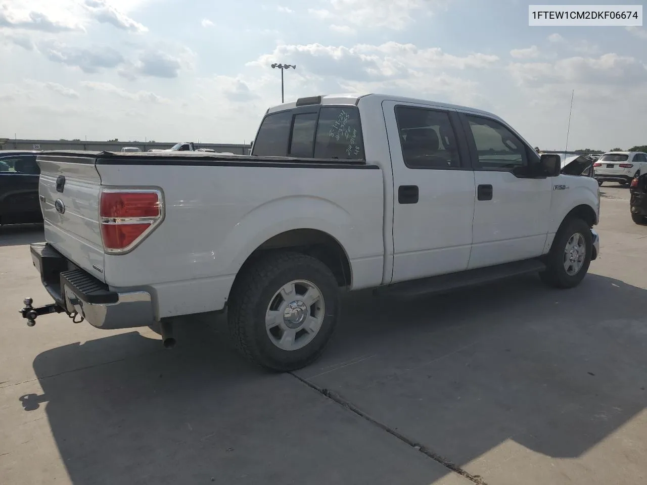 2013 Ford F150 Supercrew VIN: 1FTEW1CM2DKF06674 Lot: 68993414