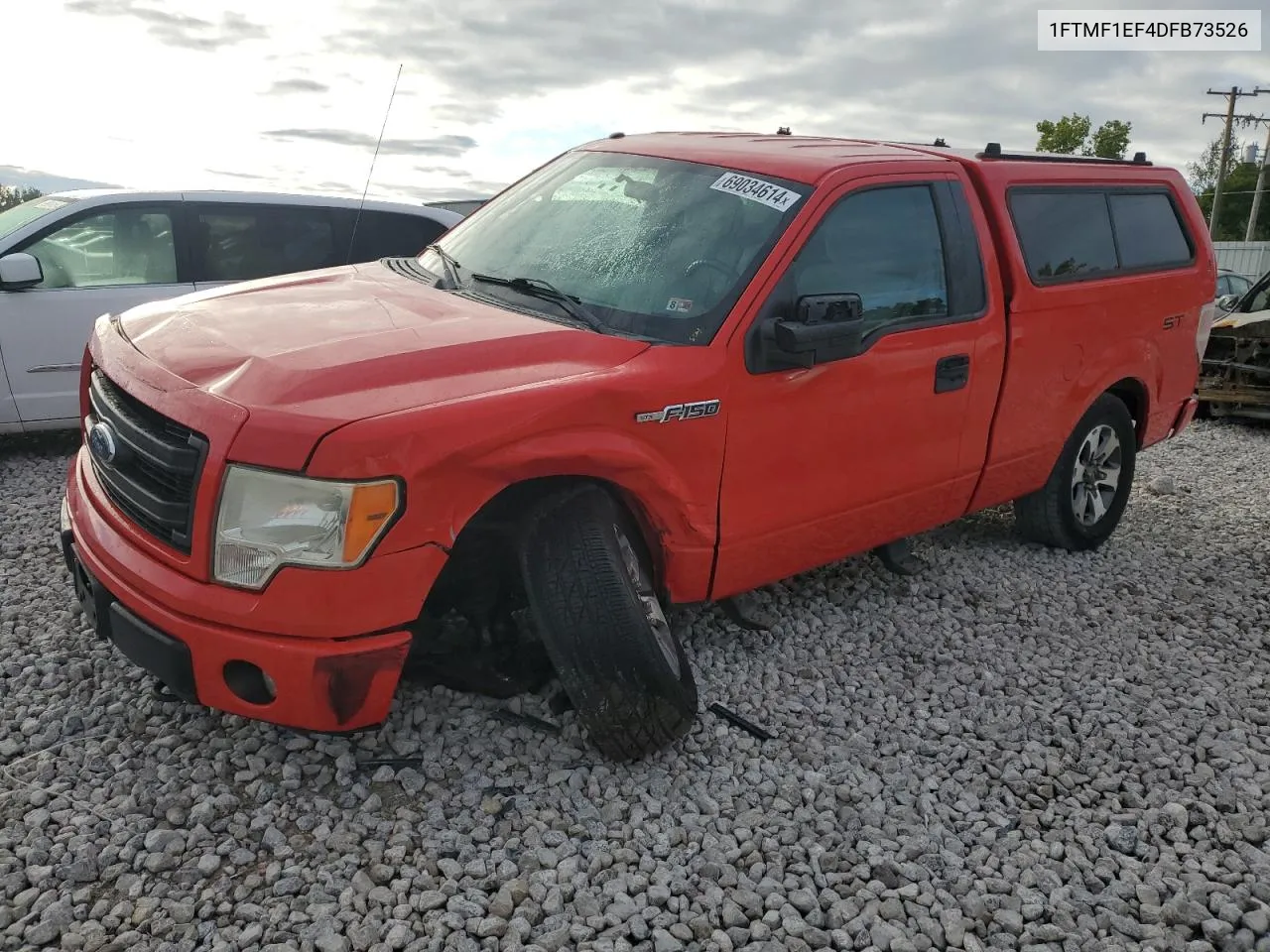 2013 Ford F150 VIN: 1FTMF1EF4DFB73526 Lot: 69034614