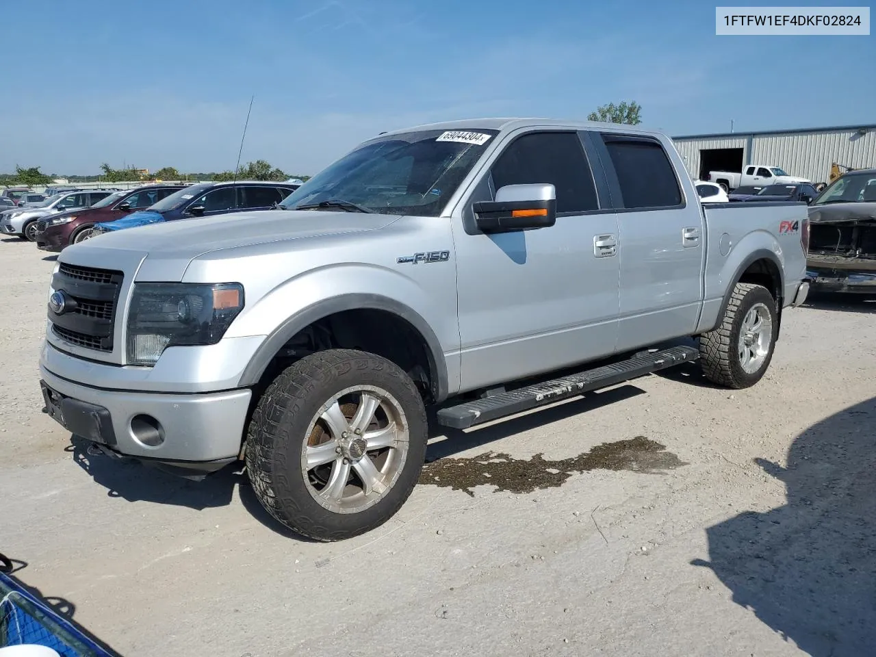 2013 Ford F150 Supercrew VIN: 1FTFW1EF4DKF02824 Lot: 69044304