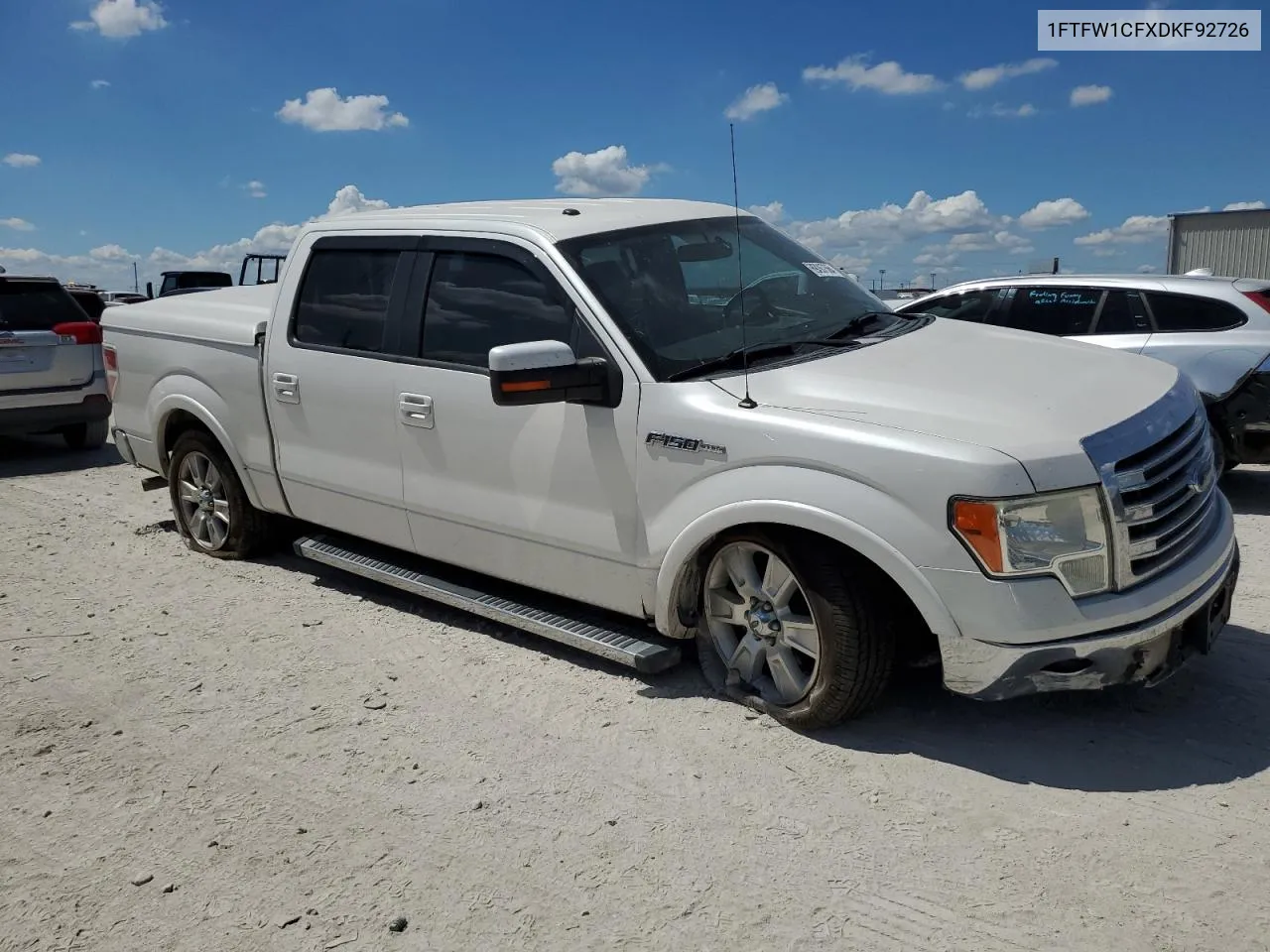 2013 Ford F150 Supercrew VIN: 1FTFW1CFXDKF92726 Lot: 69267564