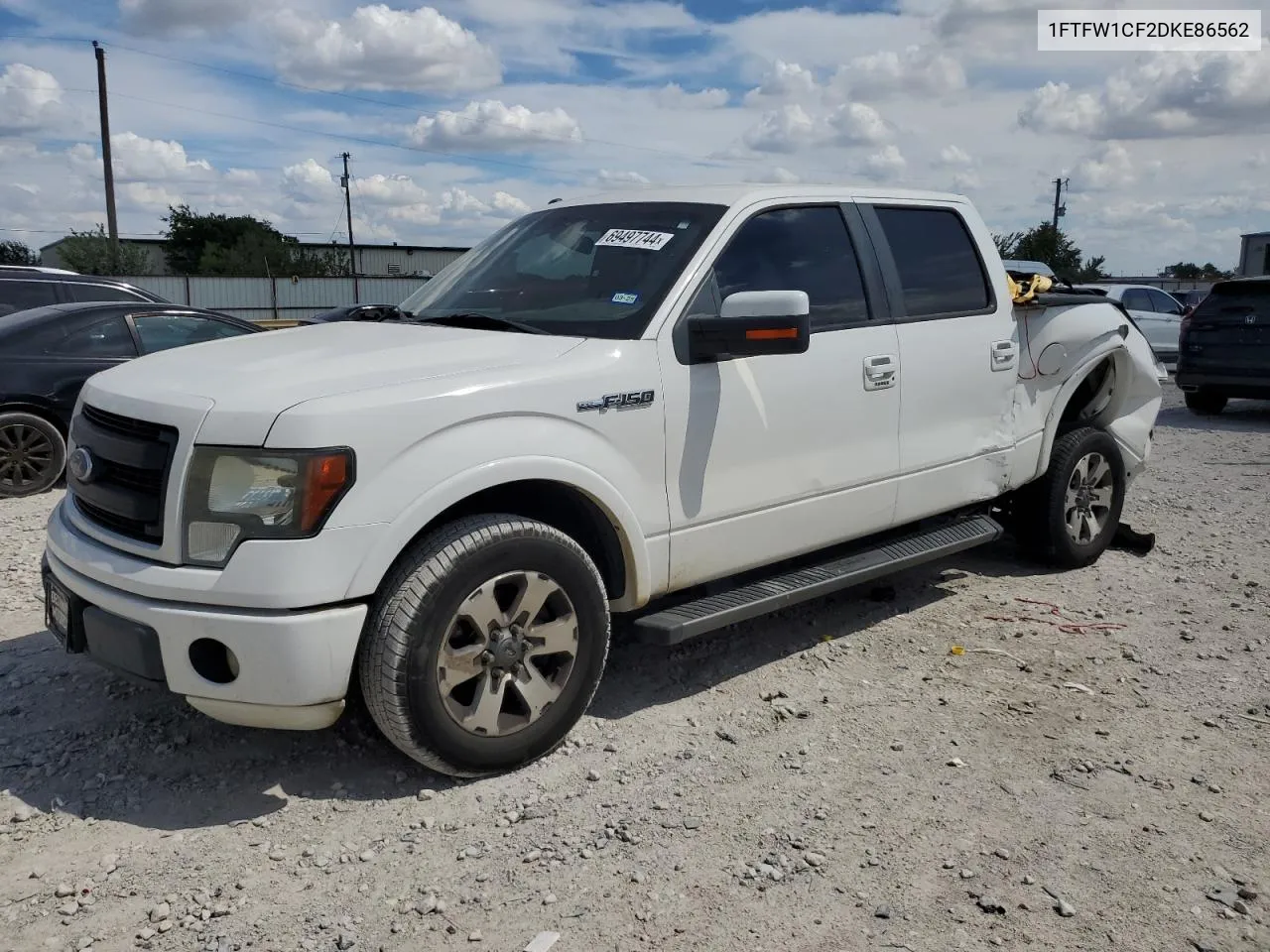 2013 Ford F150 Supercrew VIN: 1FTFW1CF2DKE86562 Lot: 69497744