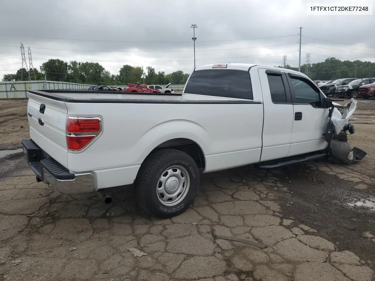 1FTFX1CT2DKE77248 2013 Ford F150 Super Cab