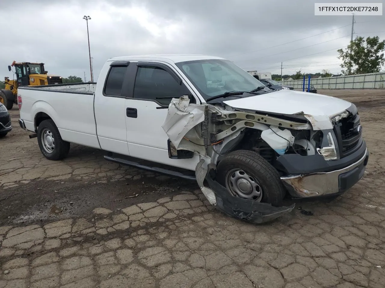 1FTFX1CT2DKE77248 2013 Ford F150 Super Cab