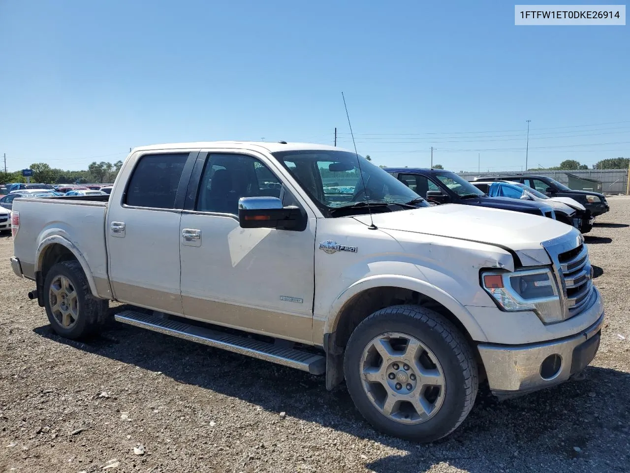 2013 Ford F150 Supercrew VIN: 1FTFW1ET0DKE26914 Lot: 69827914