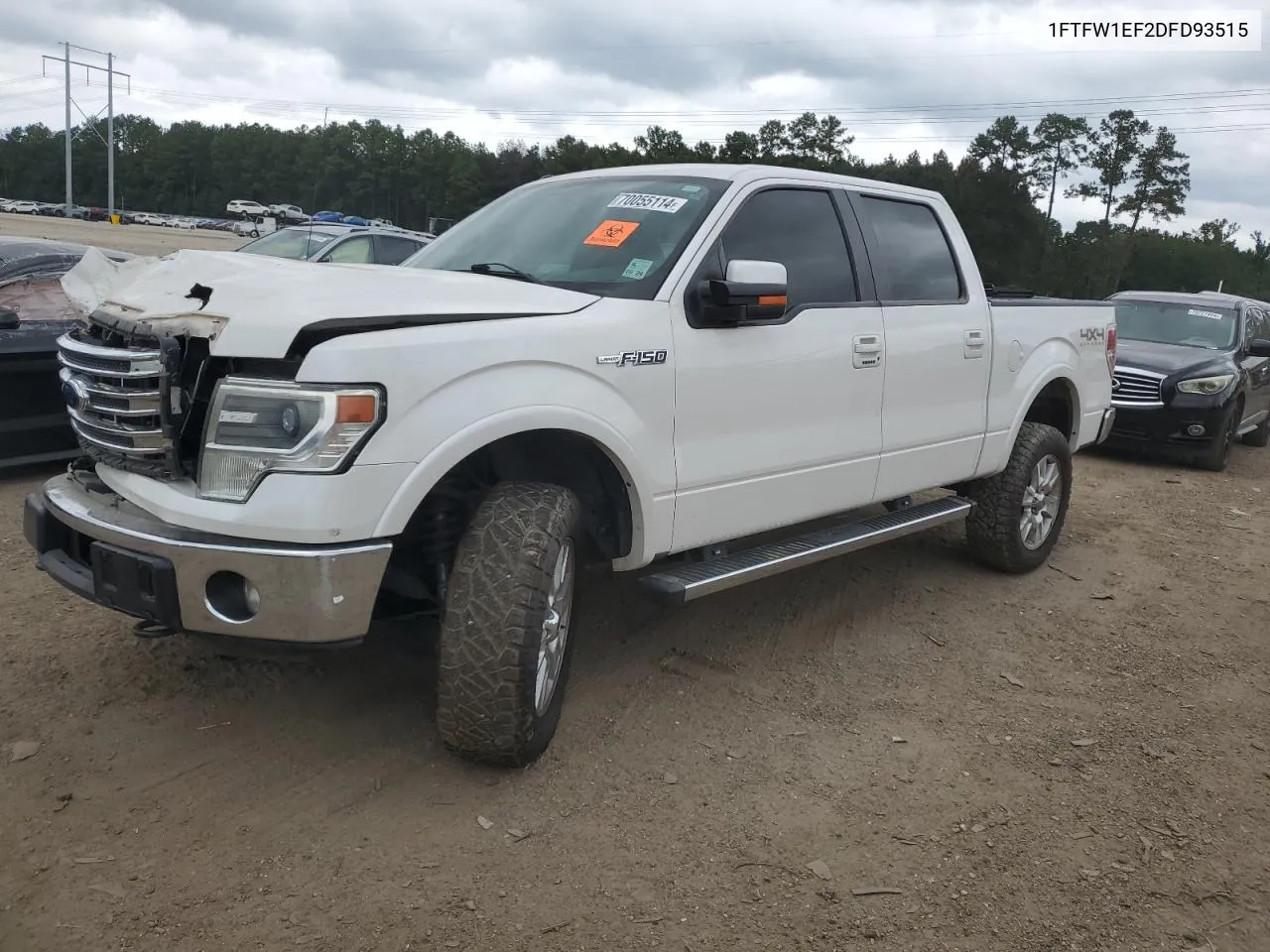 2013 Ford F150 Supercrew VIN: 1FTFW1EF2DFD93515 Lot: 70055114