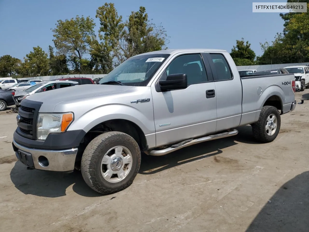 2013 Ford F150 Super Cab VIN: 1FTFX1ET4DKG49213 Lot: 70511114