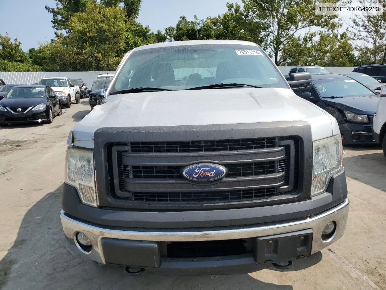 2013 Ford F150 Super Cab VIN: 1FTFX1ET4DKG49213 Lot: 70511114