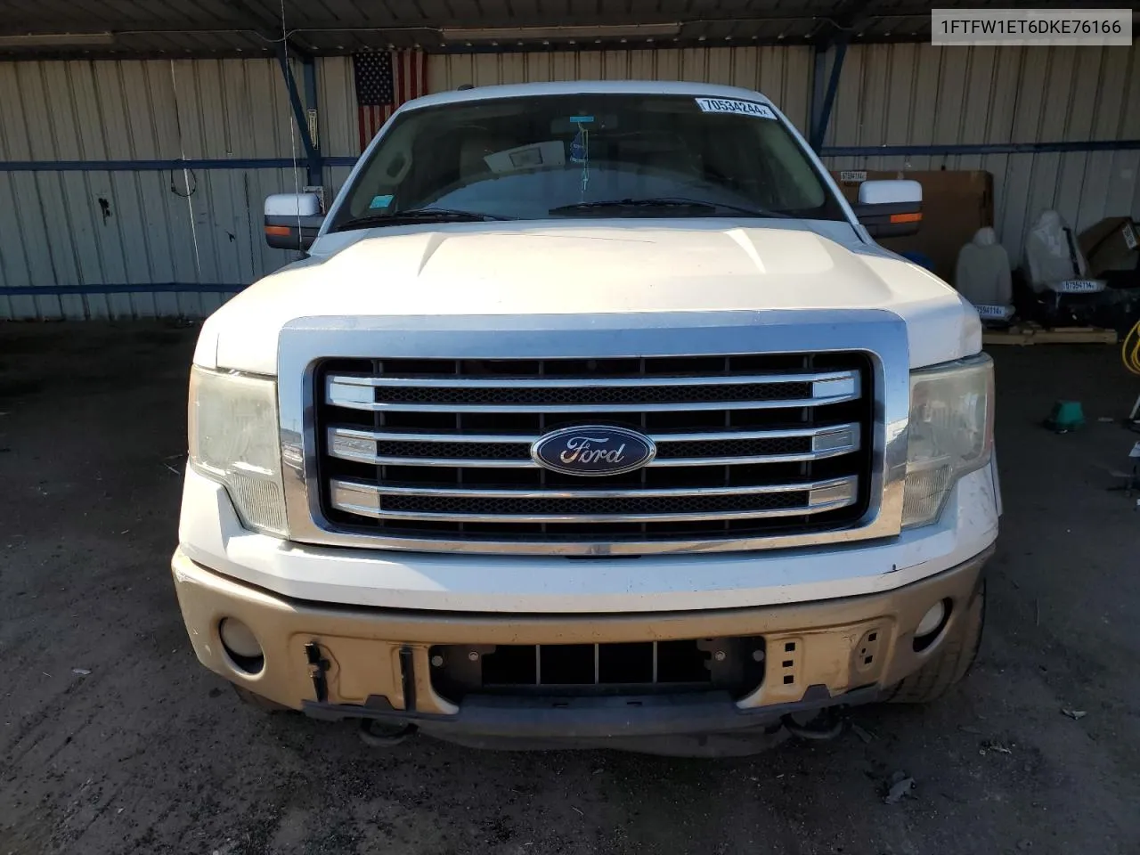 2013 Ford F150 Supercrew VIN: 1FTFW1ET6DKE76166 Lot: 70534244