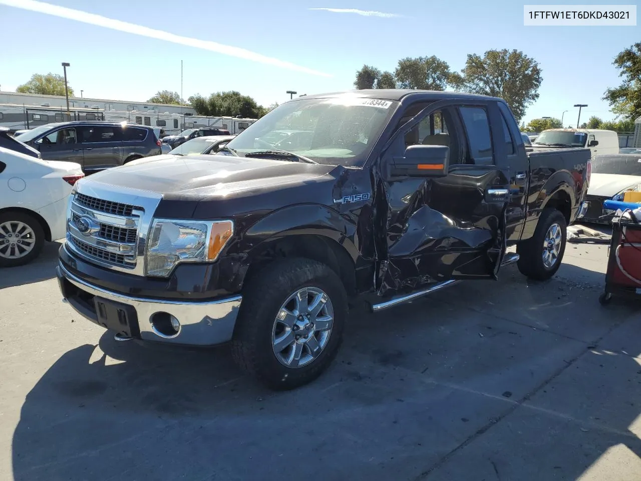 2013 Ford F150 Supercrew VIN: 1FTFW1ET6DKD43021 Lot: 70618344