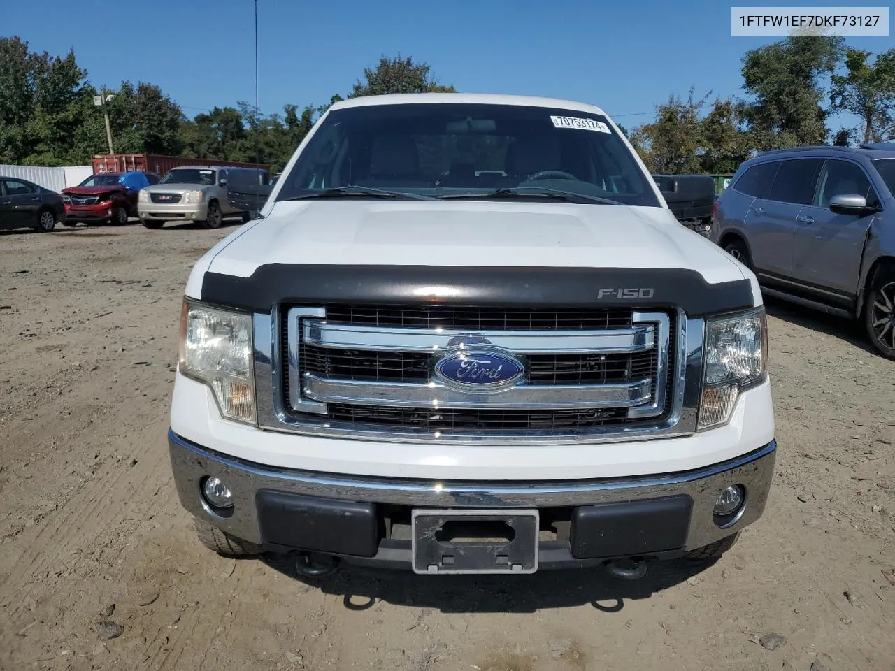 2013 Ford F150 Supercrew VIN: 1FTFW1EF7DKF73127 Lot: 70753174