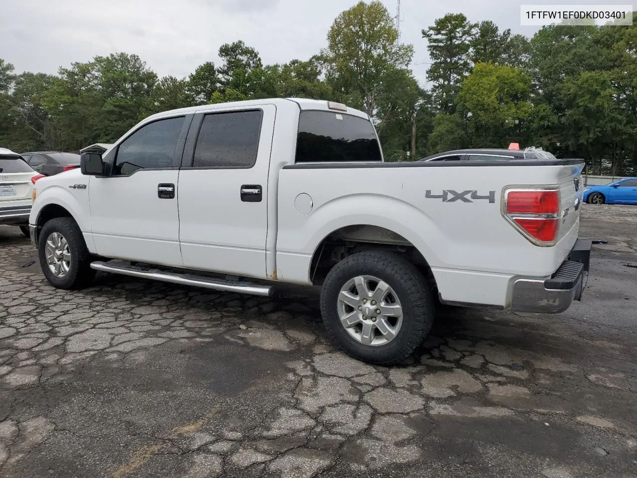 2013 Ford F150 Supercrew VIN: 1FTFW1EF0DKD03401 Lot: 71134384