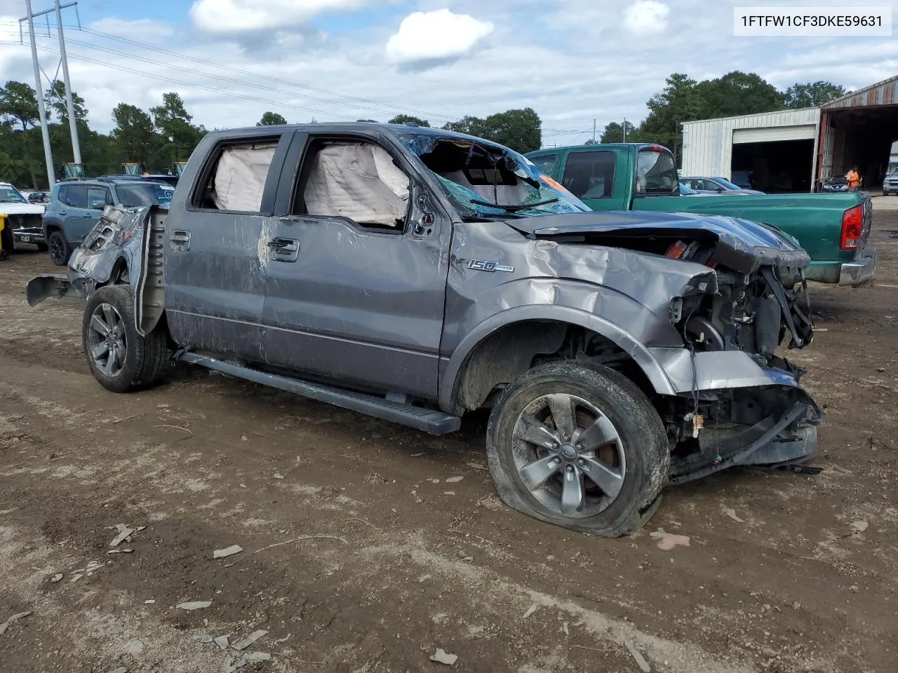 2013 Ford F150 Supercrew VIN: 1FTFW1CF3DKE59631 Lot: 71196114