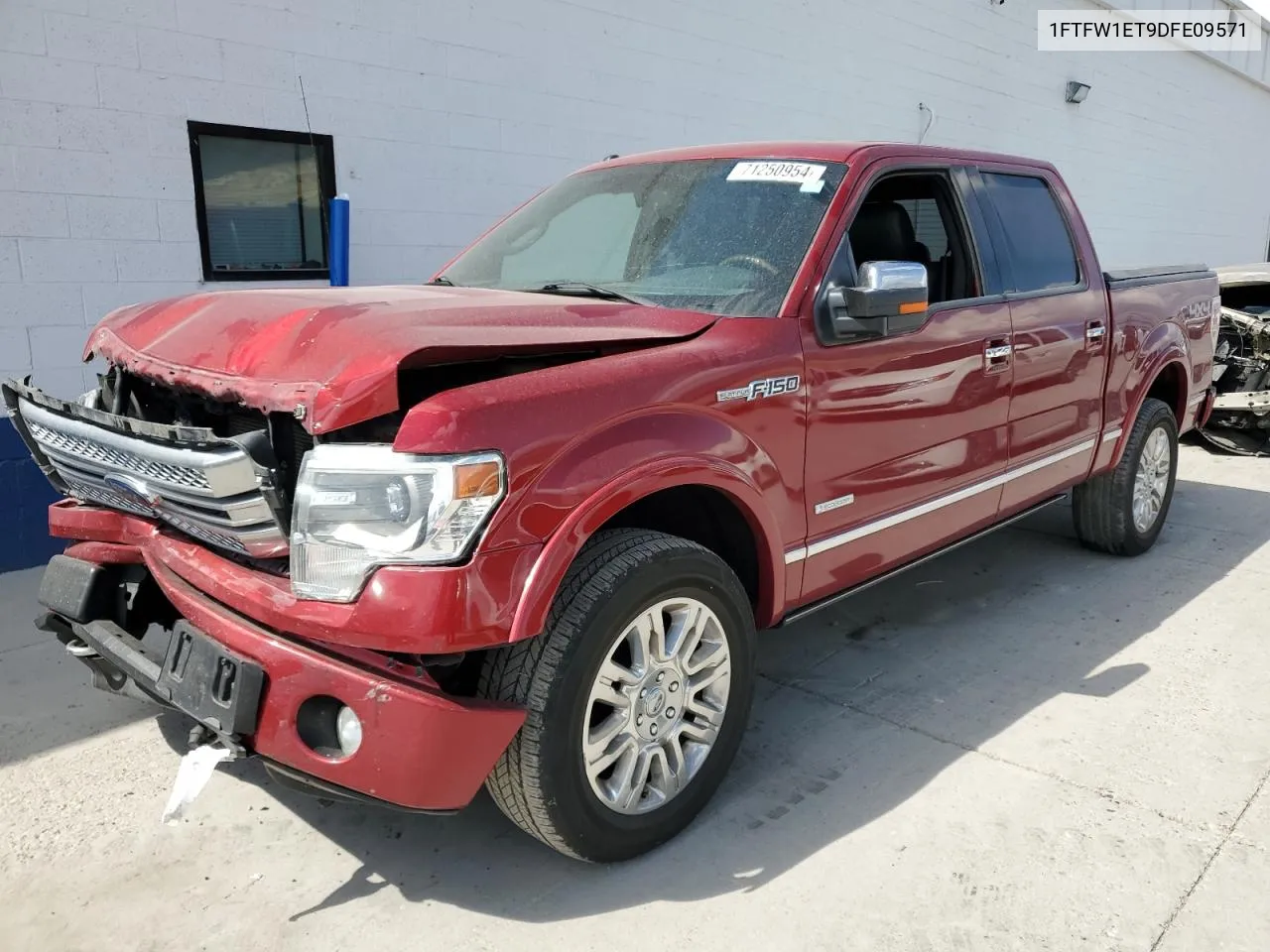 2013 Ford F150 Supercrew VIN: 1FTFW1ET9DFE09571 Lot: 71250954