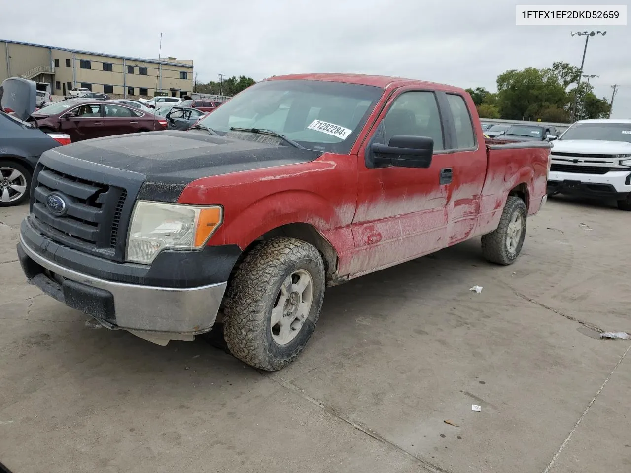 2013 Ford F150 Super Cab VIN: 1FTFX1EF2DKD52659 Lot: 71282284