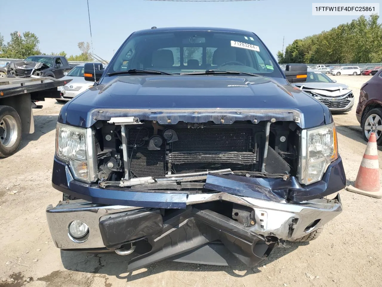 2013 Ford F150 Supercrew VIN: 1FTFW1EF4DFC25861 Lot: 71283284