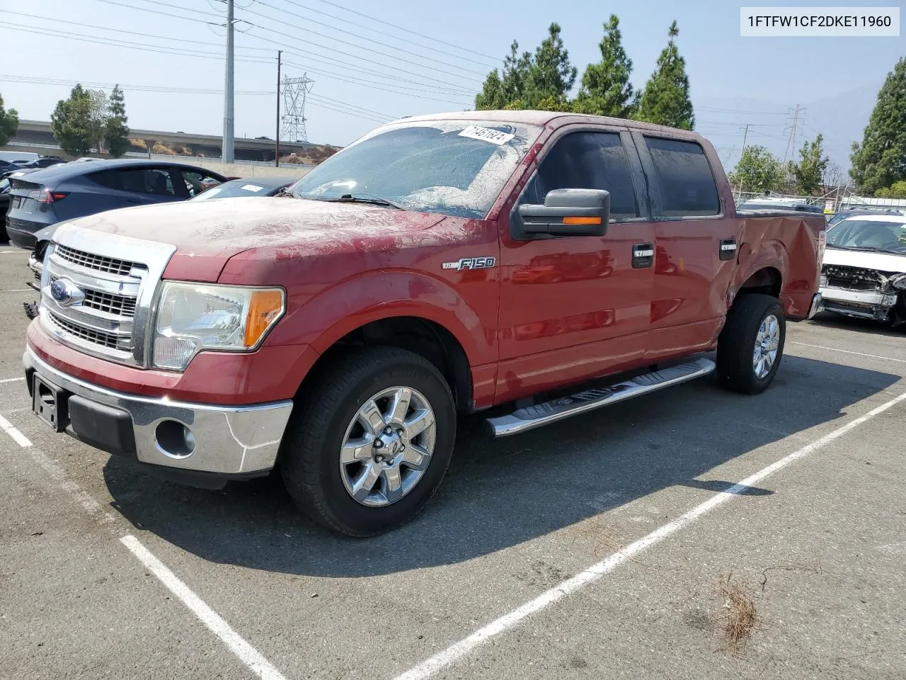 2013 Ford F150 Supercrew VIN: 1FTFW1CF2DKE11960 Lot: 71461624