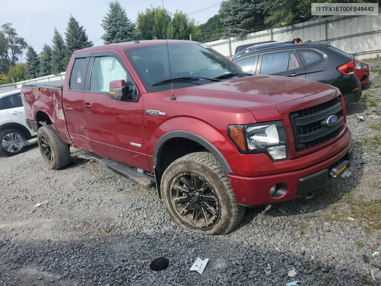 2013 Ford F150 Super Cab VIN: 1FTFX1ET0DFB48442 Lot: 71552634