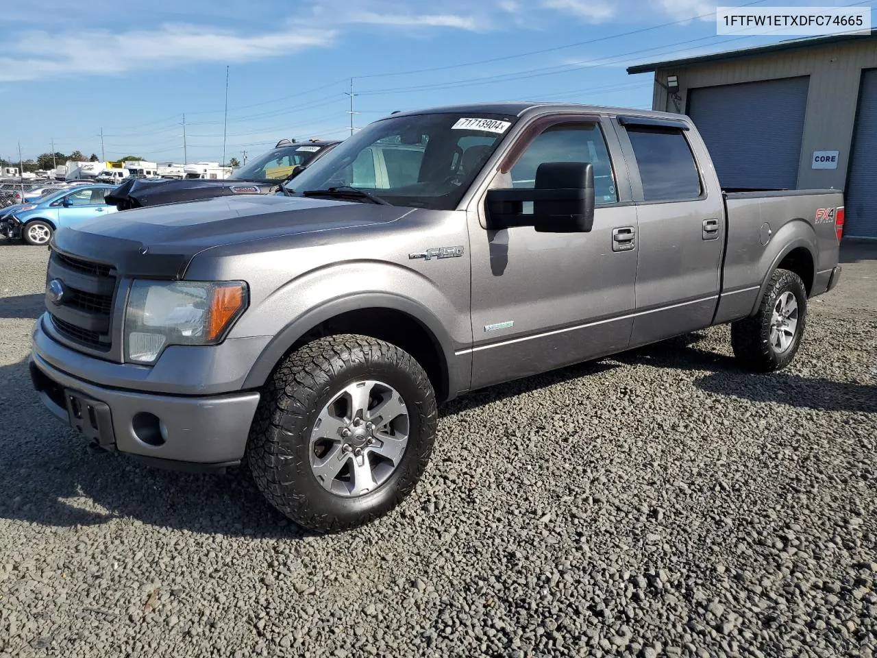 2013 Ford F150 Supercrew VIN: 1FTFW1ETXDFC74665 Lot: 71713904