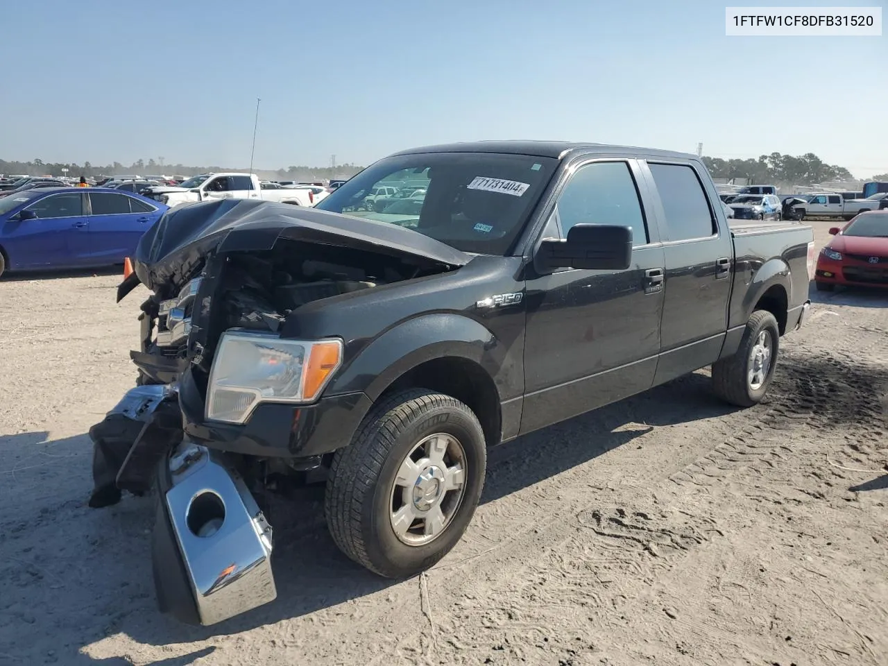 2013 Ford F150 Supercrew VIN: 1FTFW1CF8DFB31520 Lot: 71731404