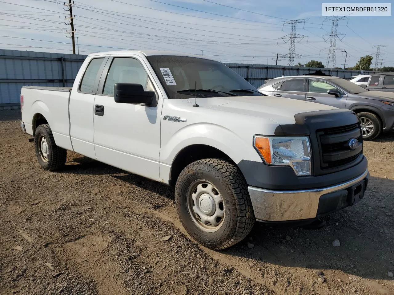 2013 Ford F150 Super Cab VIN: 1FTEX1CM8DFB61320 Lot: 72144614