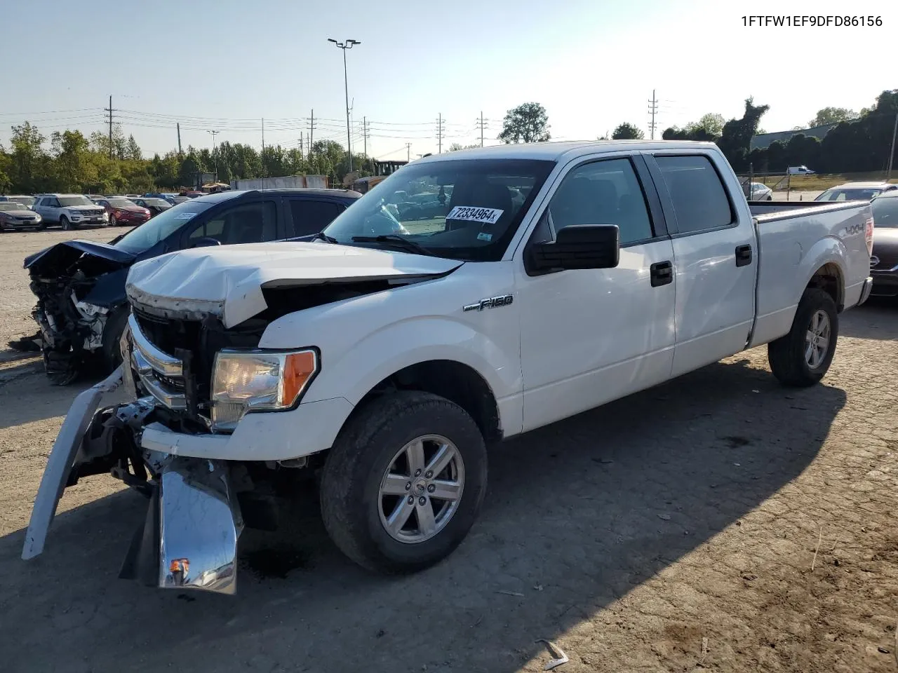 2013 Ford F150 Supercrew VIN: 1FTFW1EF9DFD86156 Lot: 72334964