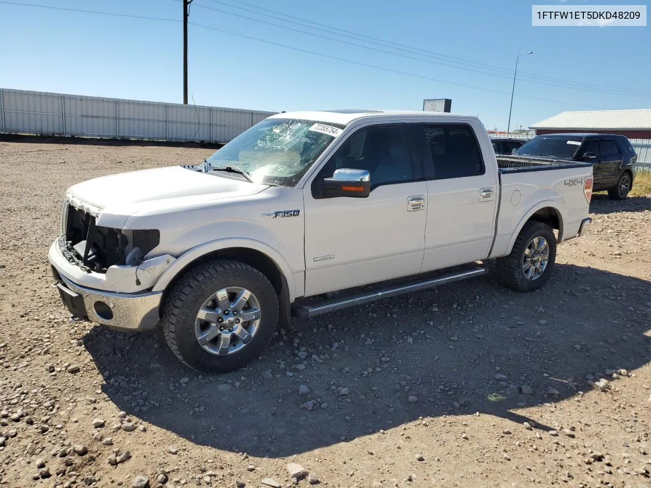 2013 Ford F150 Supercrew VIN: 1FTFW1ET5DKD48209 Lot: 72355754