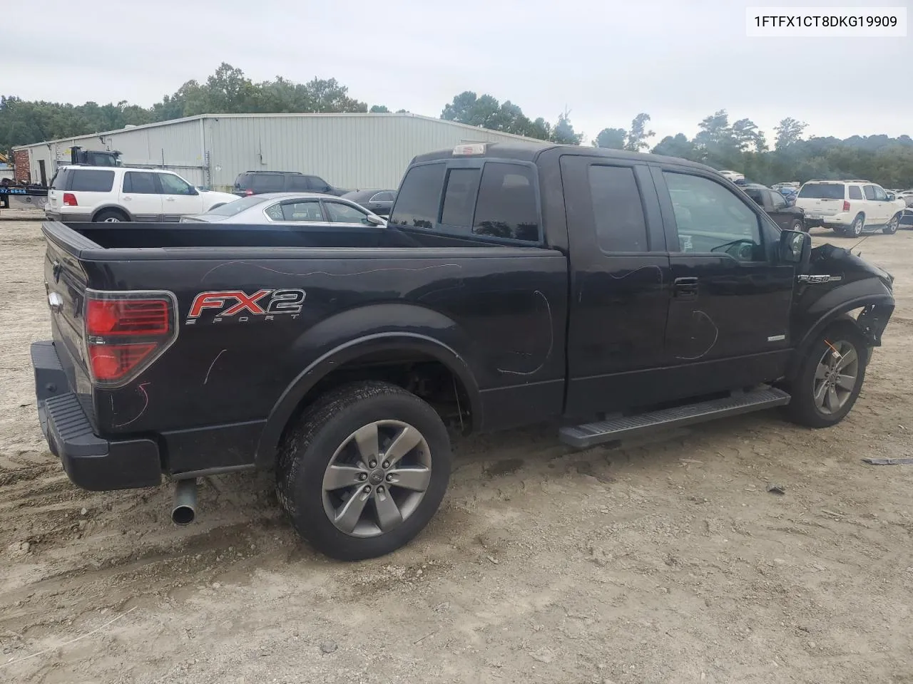 2013 Ford F150 Super Cab VIN: 1FTFX1CT8DKG19909 Lot: 72456224