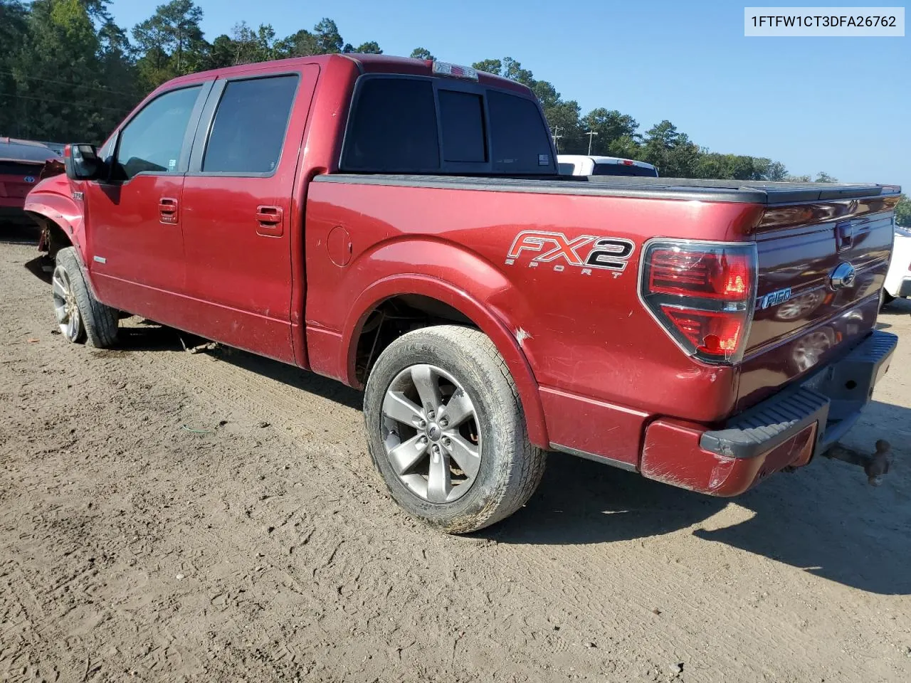 2013 Ford F150 Supercrew VIN: 1FTFW1CT3DFA26762 Lot: 72607464