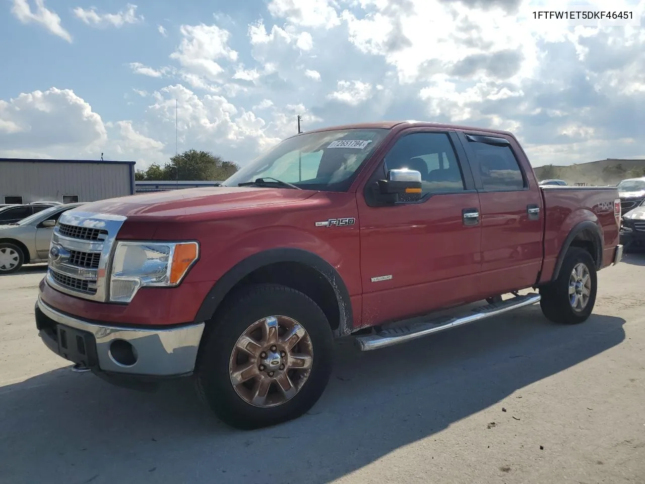 1FTFW1ET5DKF46451 2013 Ford F150 Supercrew