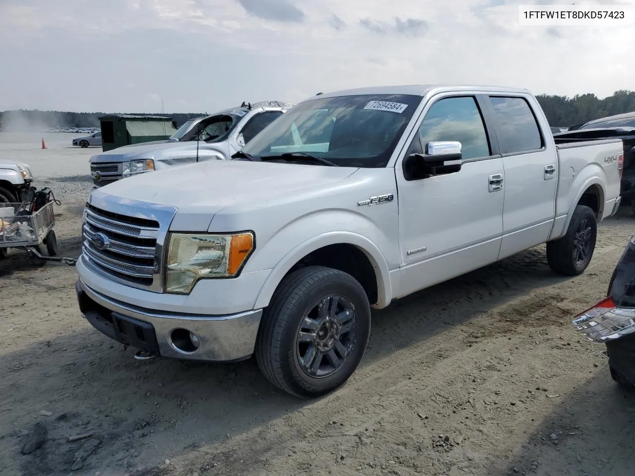 2013 Ford F150 Supercrew VIN: 1FTFW1ET8DKD57423 Lot: 72694584