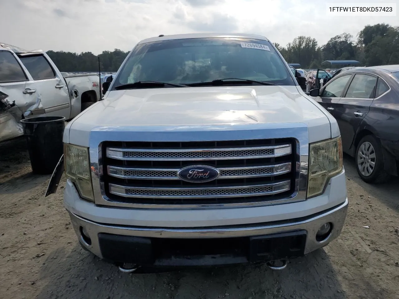 2013 Ford F150 Supercrew VIN: 1FTFW1ET8DKD57423 Lot: 72694584