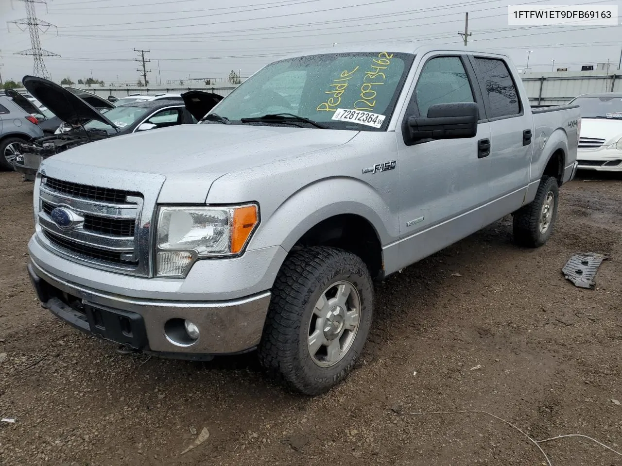 2013 Ford F150 Supercrew VIN: 1FTFW1ET9DFB69163 Lot: 72812364