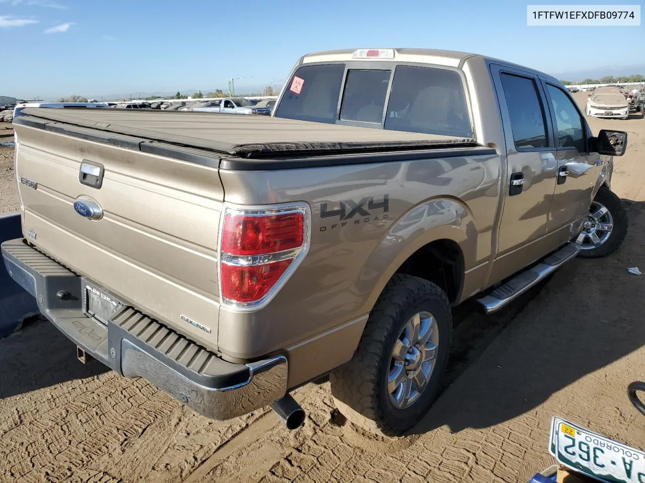 2013 Ford F150 Supercrew VIN: 1FTFW1EFXDFB09774 Lot: 72843074