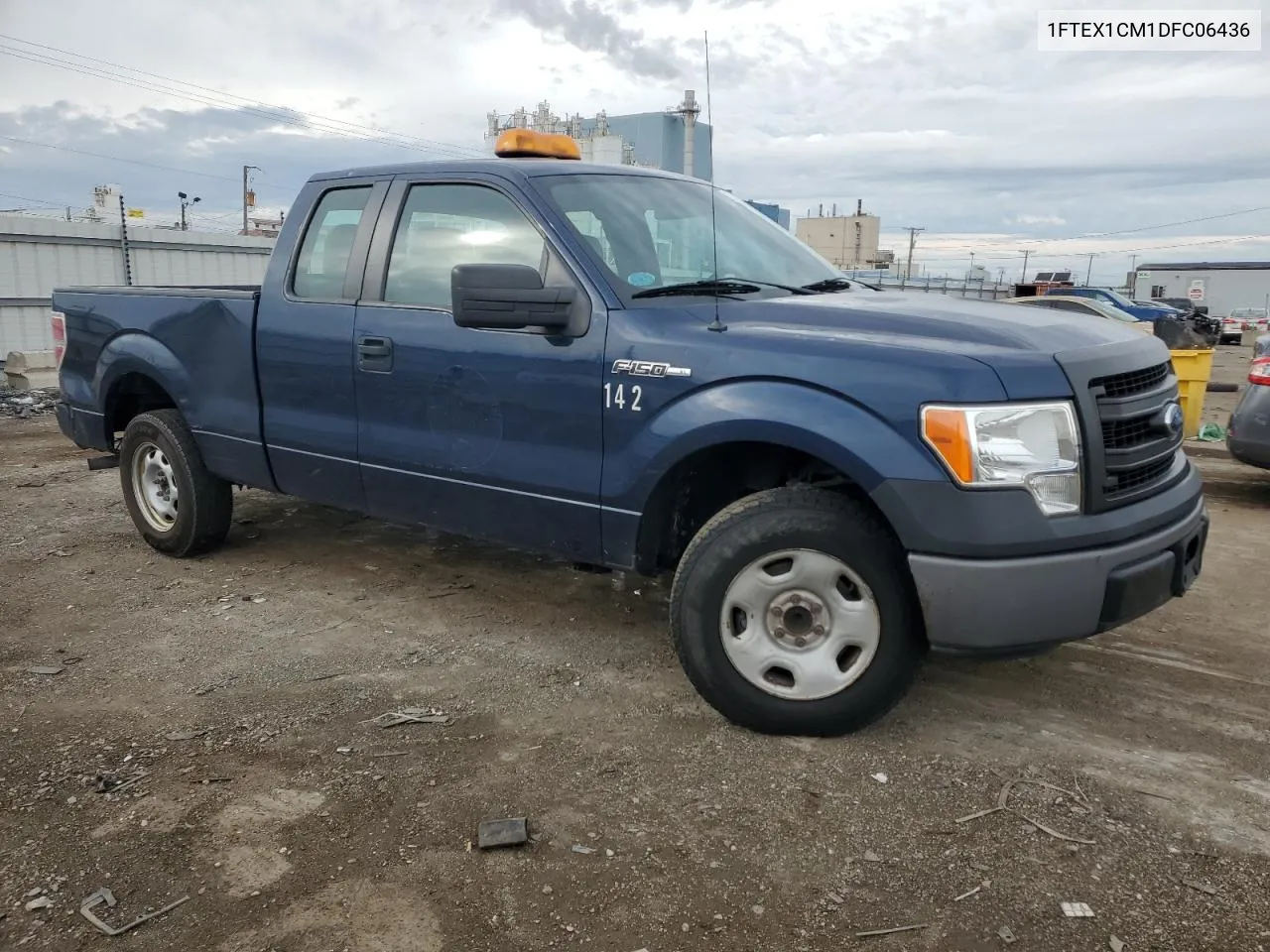 2013 Ford F150 Super Cab VIN: 1FTEX1CM1DFC06436 Lot: 72843734