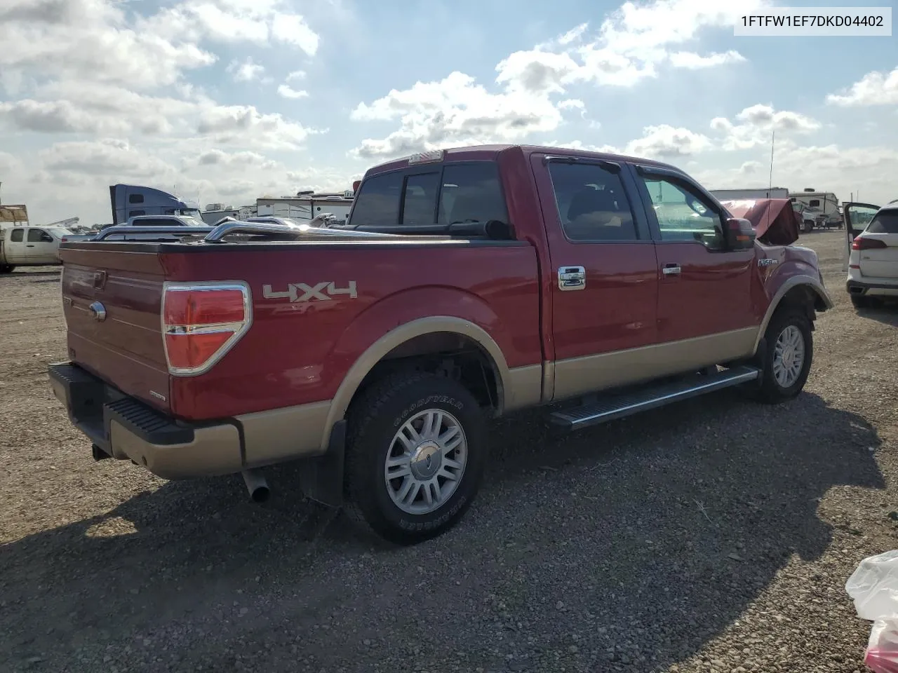 1FTFW1EF7DKD04402 2013 Ford F150 Supercrew