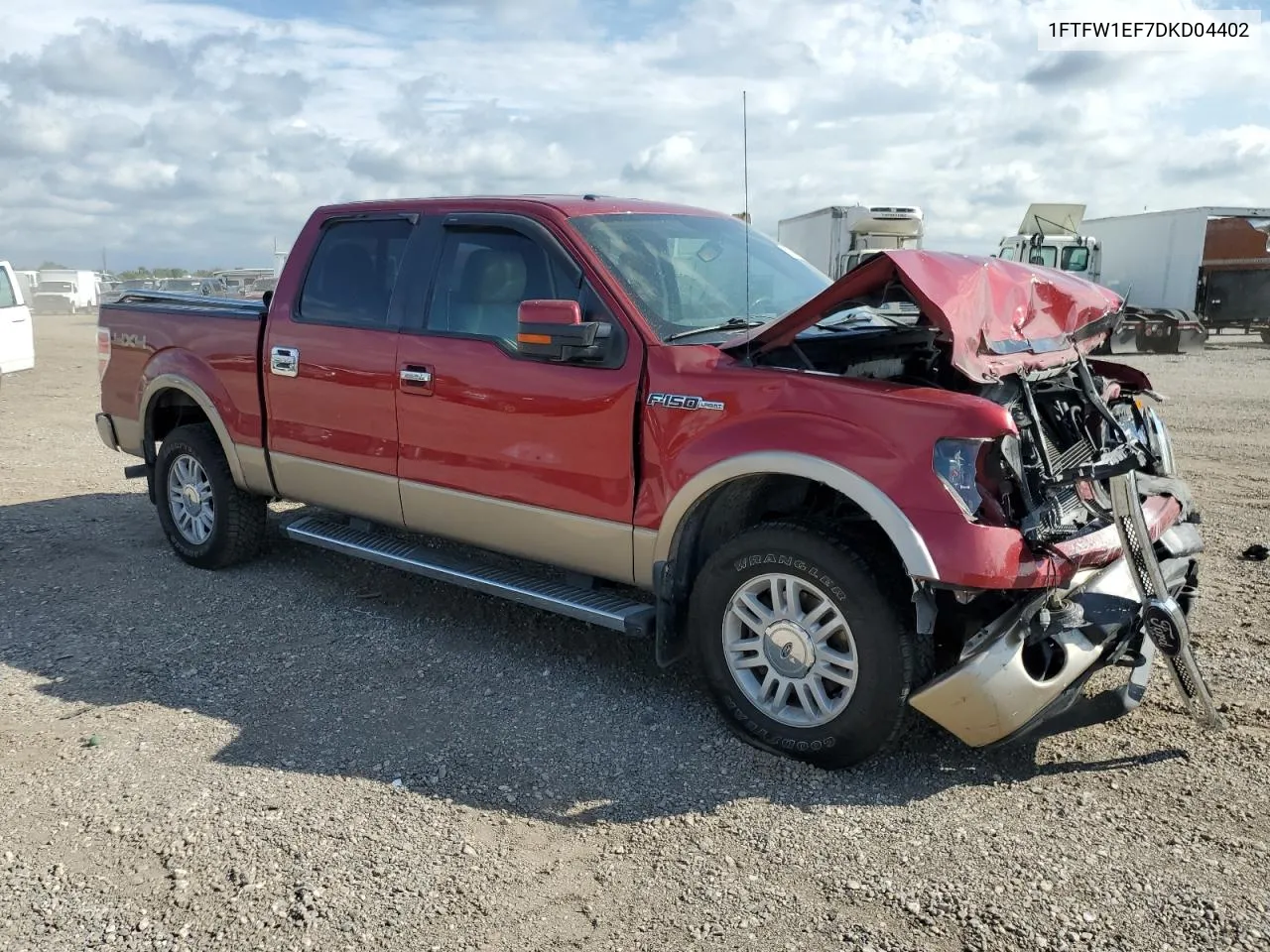 2013 Ford F150 Supercrew VIN: 1FTFW1EF7DKD04402 Lot: 73049114