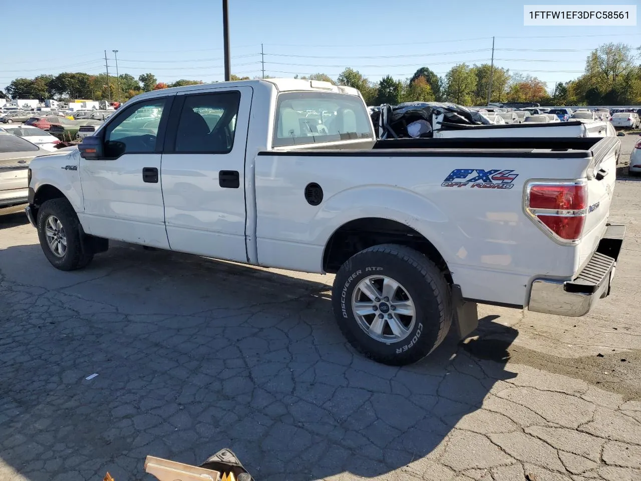 2013 Ford F150 Supercrew VIN: 1FTFW1EF3DFC58561 Lot: 73330654