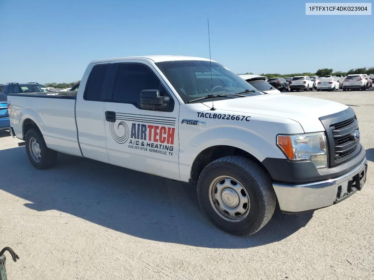 2013 Ford F150 Super Cab VIN: 1FTFX1CF4DKG23904 Lot: 73592194