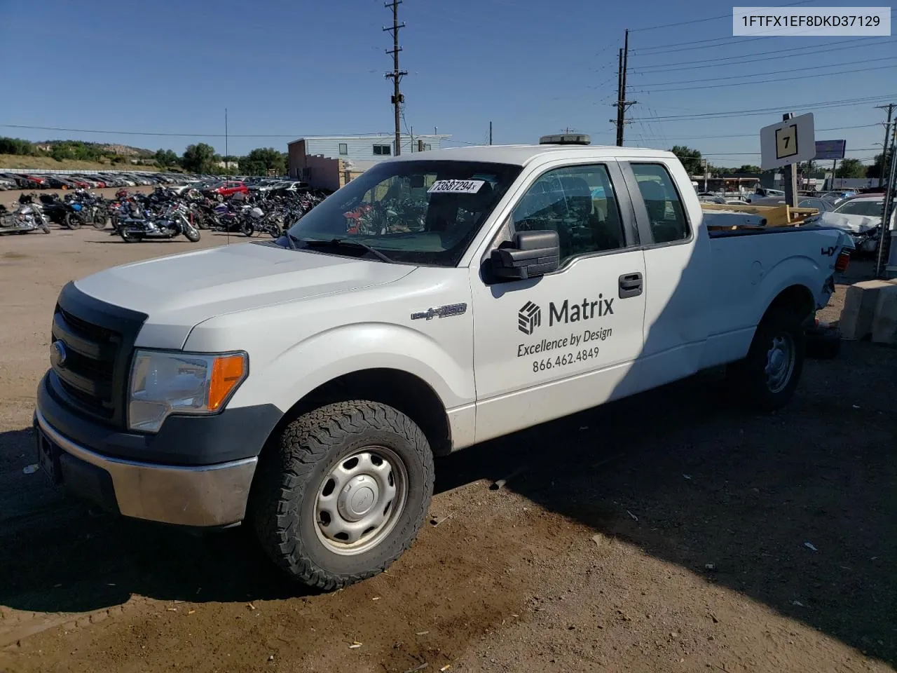 2013 Ford F150 Super Cab VIN: 1FTFX1EF8DKD37129 Lot: 73687294