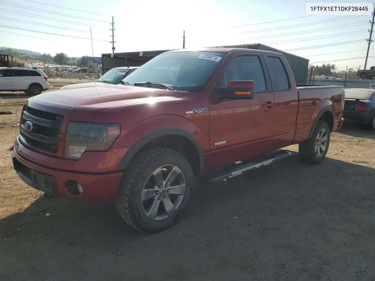 2013 Ford F150 Super Cab VIN: 1FTFX1ET1DKF28445 Lot: 73724204