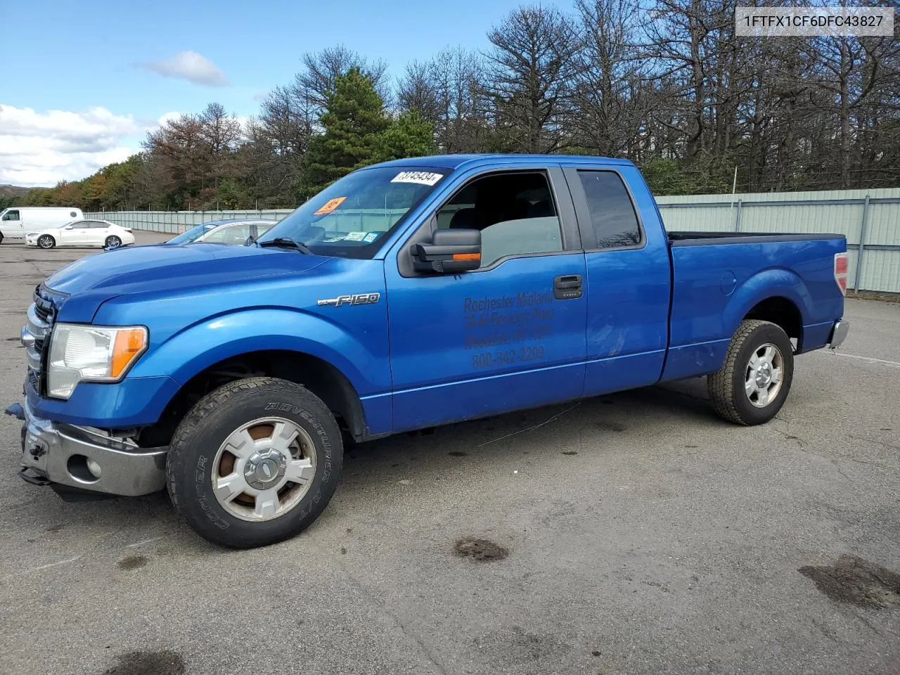 2013 Ford F150 Super Cab VIN: 1FTFX1CF6DFC43827 Lot: 73745434