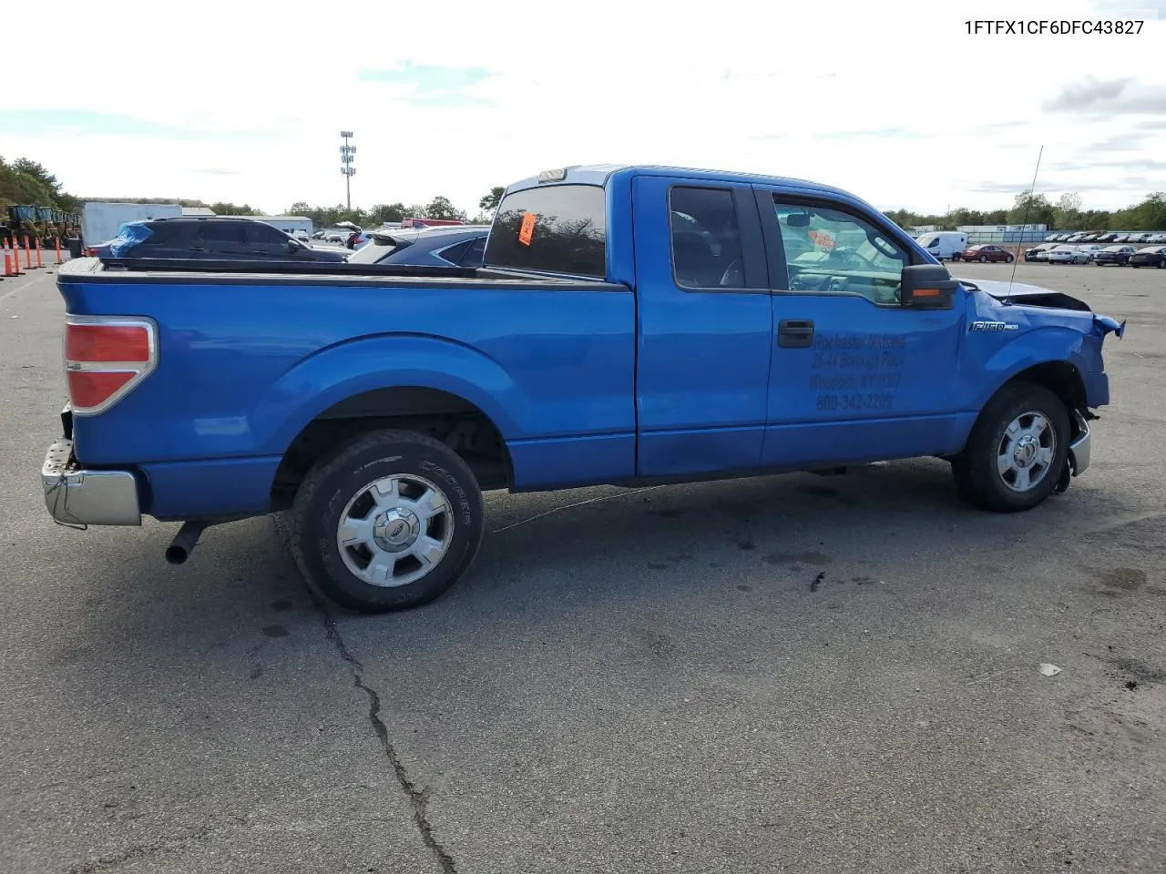 2013 Ford F150 Super Cab VIN: 1FTFX1CF6DFC43827 Lot: 73745434